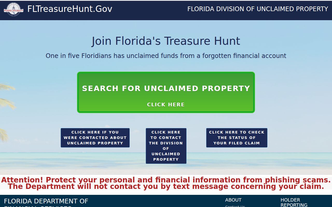 Tampa residents directory Florida unclaimed property search